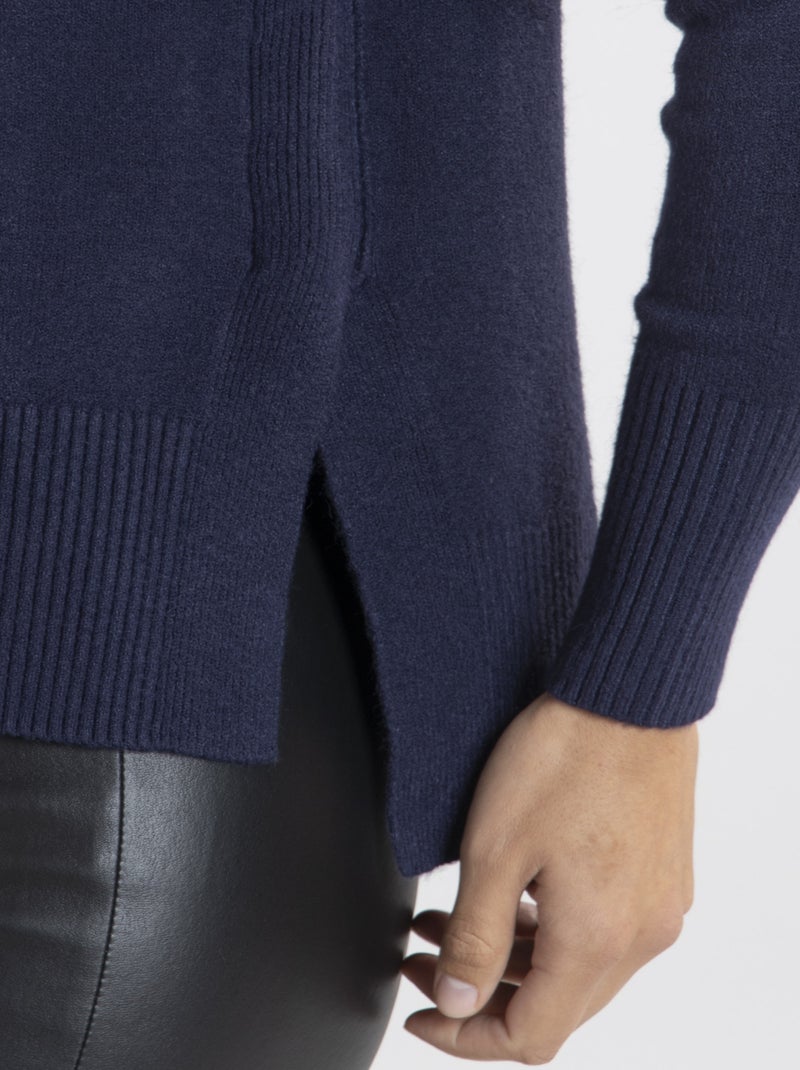 Pull Mina  | Gerard Pasquier Avec Col Roulé | Gerard Pasquier Bleu marine - Kiabi