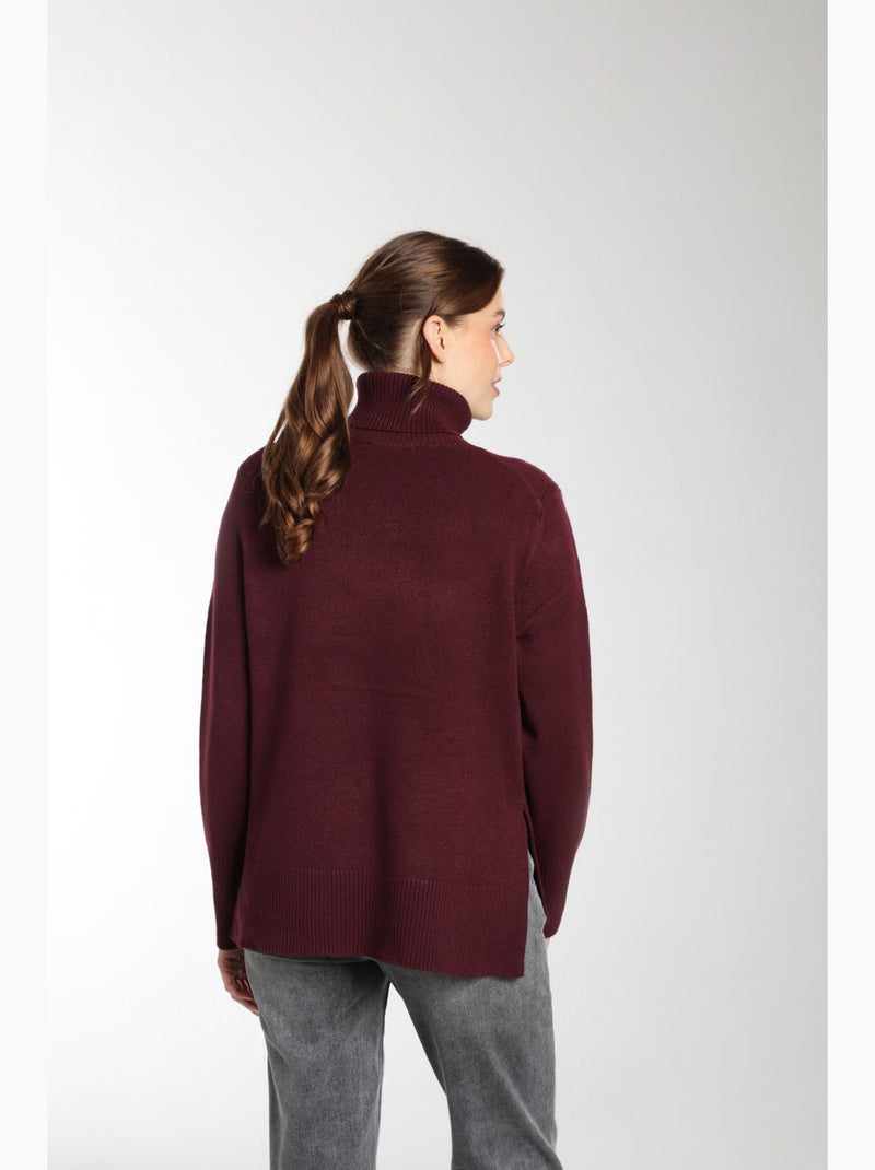 Pull Mina  | Gerard Pasquier Avec Col Roulé | Gerard Pasquier Bordeaux - Kiabi