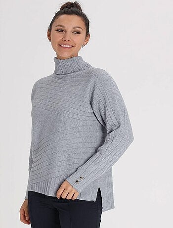 Pull Mina Grey | Gerard Pasquier Avec Col Roulé | Gerard Pasquier
