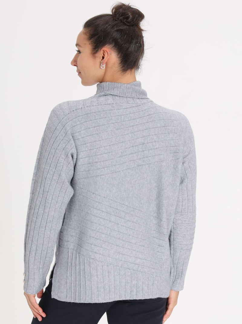 Pull Mina Grey | Gerard Pasquier Avec Col Roulé | Gerard Pasquier Gris - Kiabi