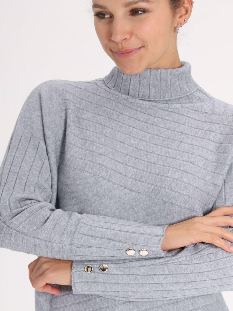 Pull Mina Grey | Gerard Pasquier Avec Col Roulé | Gerard Pasquier Gris - Kiabi