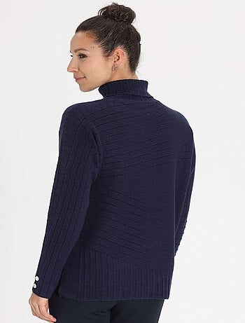 Pull Mina Navy | Gerard Pasquier Avec Col Roulé | Gerard Pasquier