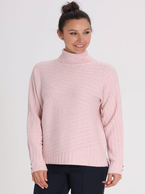 Pull Mina Pink | Gerard Pasquier Avec Col Roulé | Gerard Pasquier - Kiabi