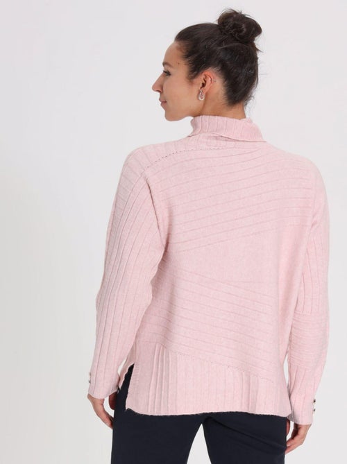 Pull Mina Pink | Gerard Pasquier Avec Col Roulé | Gerard Pasquier - Kiabi