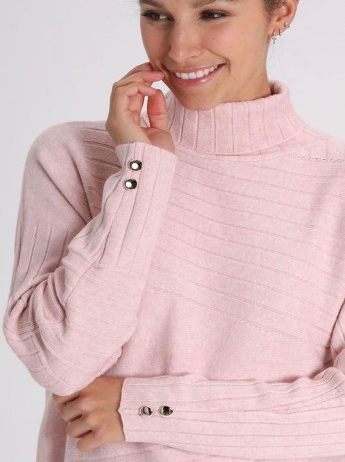 Pull Mina Pink | Gerard Pasquier Avec Col Roulé | Gerard Pasquier - Kiabi