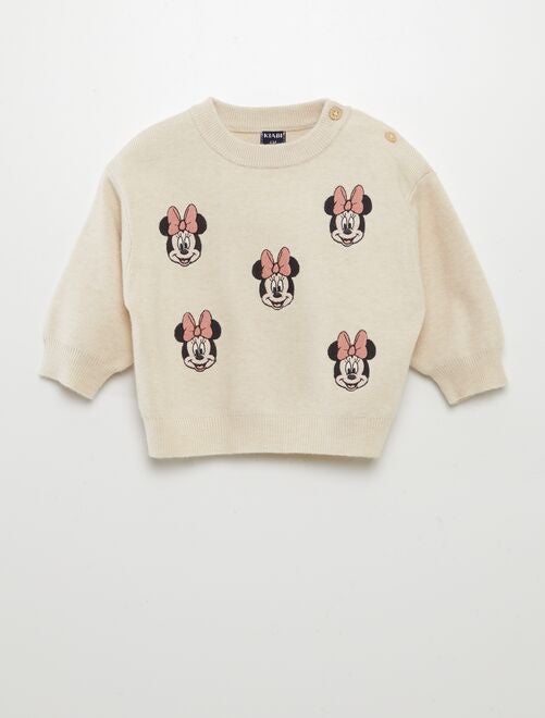 Pull 'Minnie' 'Disney' avec broderies - Kiabi