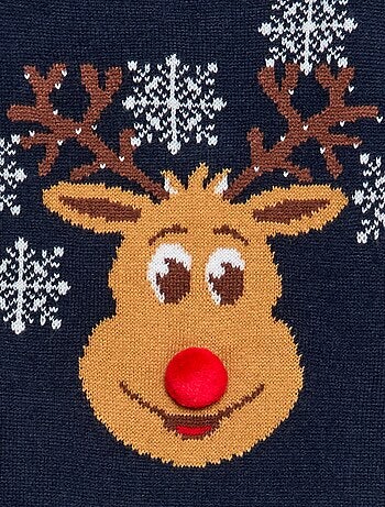 Pull moche de Noël à col rond