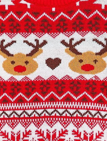 Pull moche de Noël à col rond