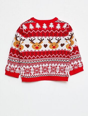 Pull moche de Noël à col rond