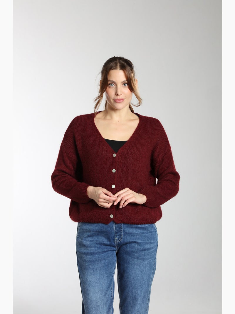 Pull Mohair  | Gerard Pasquier Bordeaux - Kiabi