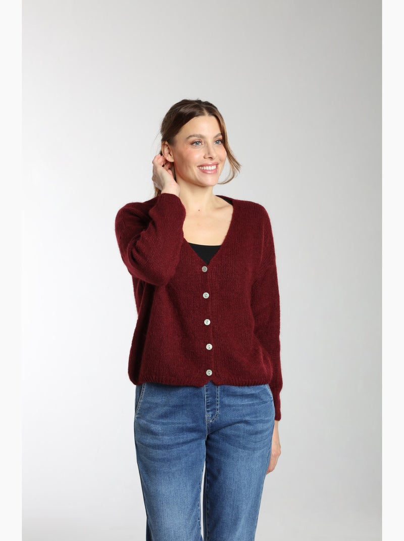 Pull Mohair  | Gerard Pasquier Bordeaux - Kiabi