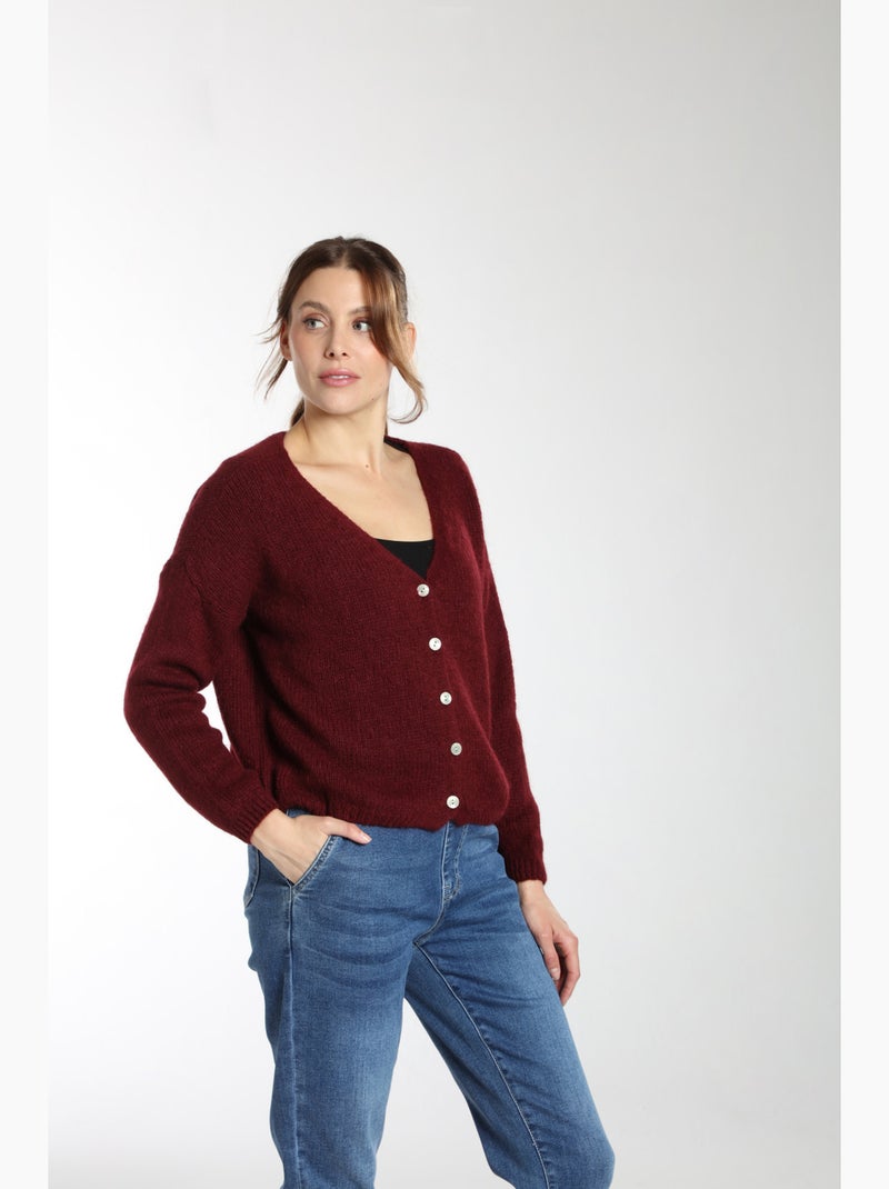 Pull Mohair  | Gerard Pasquier Bordeaux - Kiabi