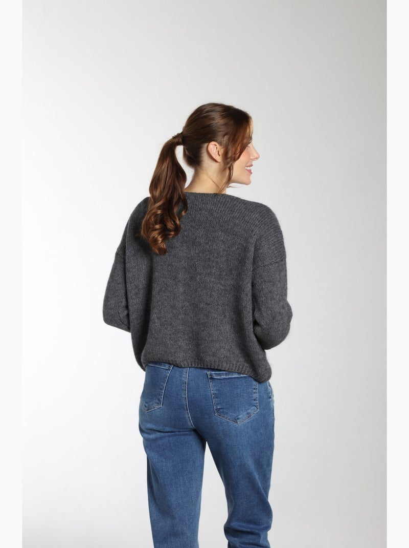 Pull Mohair  | Gerard Pasquier Gris - Kiabi