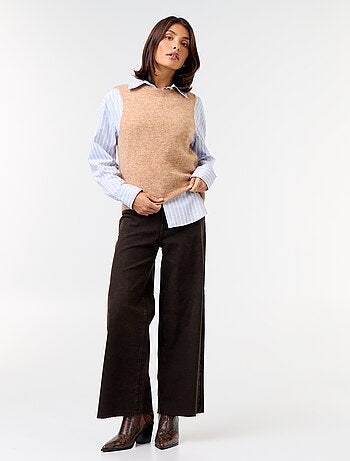 Pull mohair sans manches