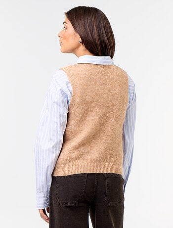 Pull mohair sans manches