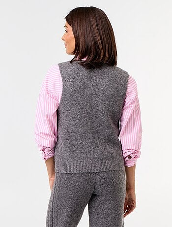 Pull mohair sans manches