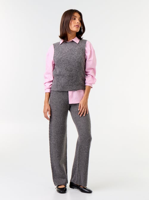 Pull mohair sans manches - Kiabi Pull mohair sans manches - Kiabi