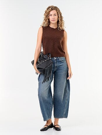 Pull mohair sans manches