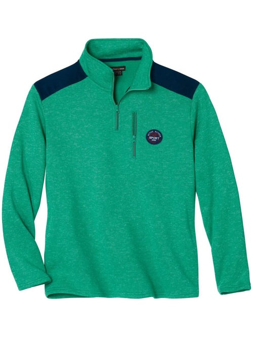Pull Molleton Chiné Sport - ATLAS FOR MEN - Kiabi Pull Molleton Chiné Sport - ATLAS FOR MEN - Kiabi