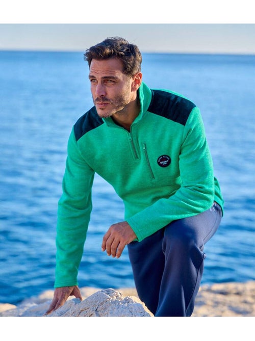 Pull Molleton Chiné Sport - ATLAS FOR MEN - Kiabi Pull Molleton Chiné Sport - ATLAS FOR MEN - Kiabi