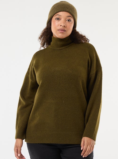 Pull montant avec fente bijou au dos - Kiabi