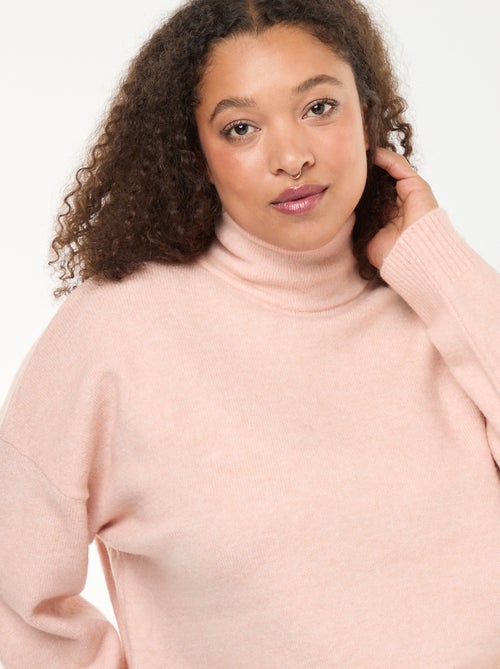 Pull montant avec fente bijou au dos - Kiabi