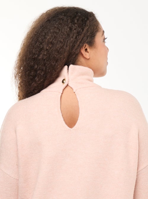 Pull montant avec fente bijou au dos - Kiabi