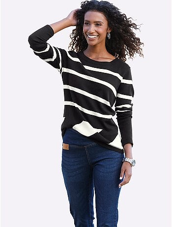 Pull motif graphique - taille standard - helline