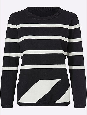 Pull motif graphique - taille standard - helline