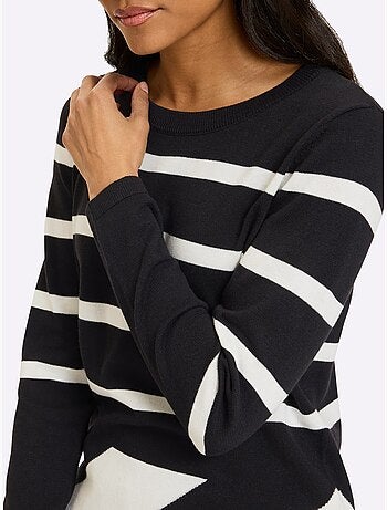Pull motif graphique - taille standard - helline