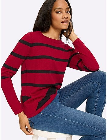Pull motif graphique - taille standard - helline