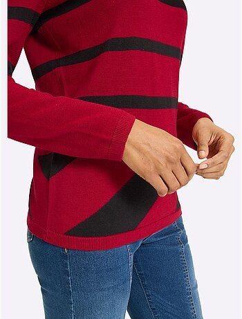 Pull motif graphique - taille standard - helline