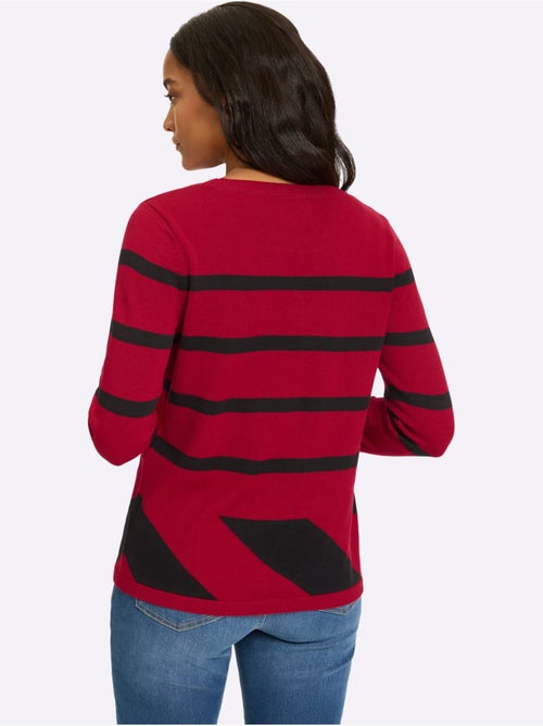 Pull Motif Graphique - Taille Standard - Helline - Kiabi