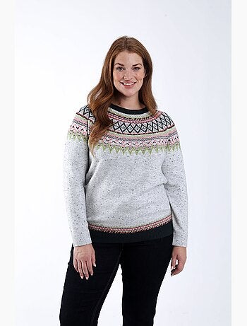 Pull motif jacquard PAPRIKA