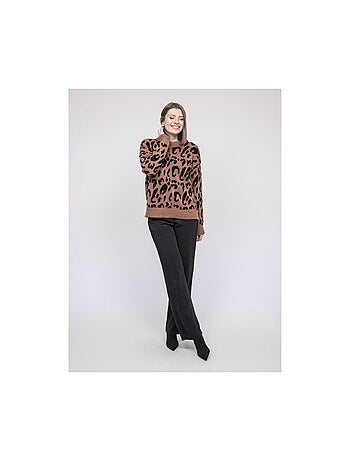 Pull motif léopard KOSTELIA
