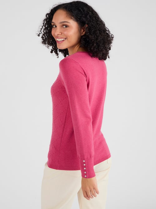 Pull motif losanges - Damart - Kiabi