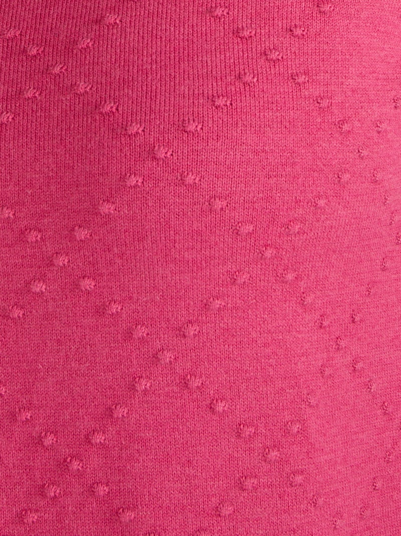 Pull motif losanges - Damart Rose framboise - Kiabi