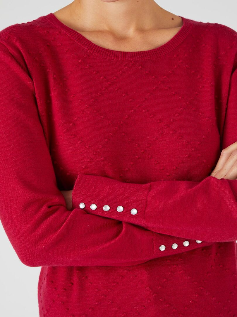 Pull Avec Point Losanges - Les Points De Tricot