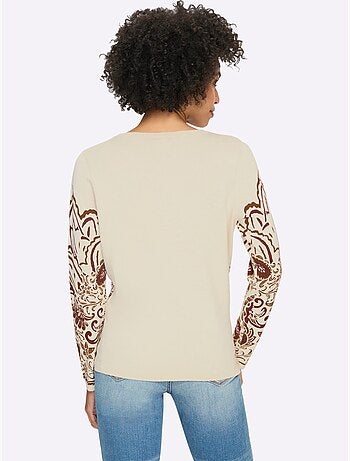 Pull motif paisley - taille standard - helline
