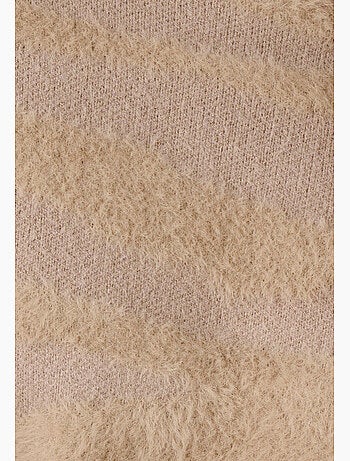 Pull motif zébré maille poilue - Damart