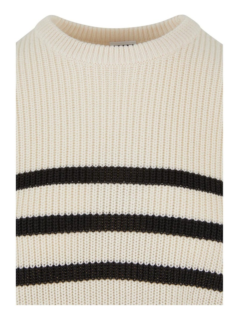 Pull motif/style rayé - urban classics Blanc Noir - Kiabi