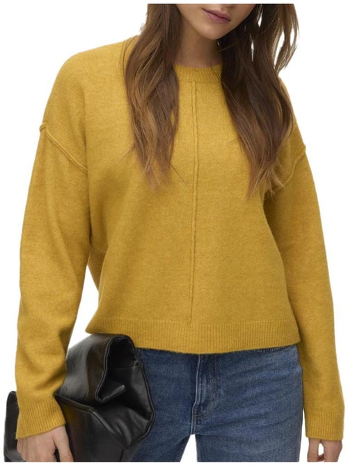 Pull Moutarde Femme Vero Moda - Kiabi Pull Moutarde Femme Vero Moda - Kiabi