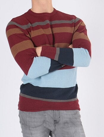 Pull multi color col rond