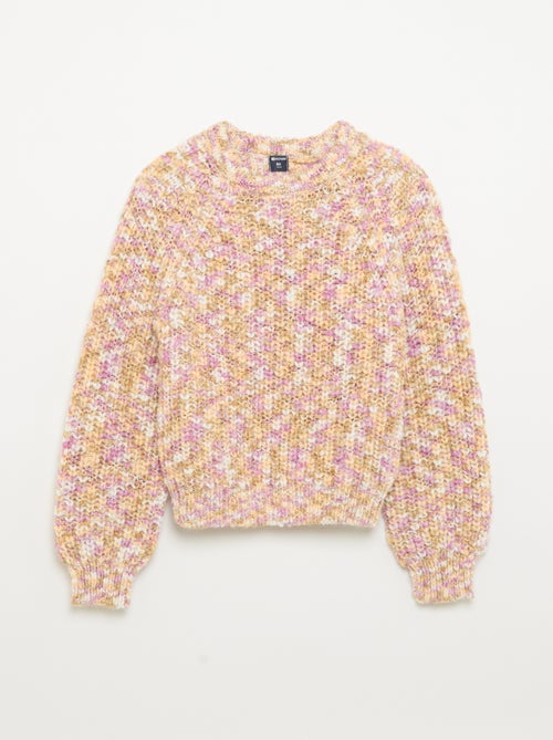 Pull multicolore en grosse maille - Kiabi Pull multicolore en grosse maille - Kiabi