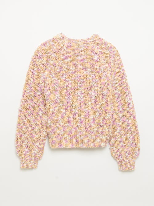 Pull multicolore en grosse maille - Kiabi Pull multicolore en grosse maille - Kiabi