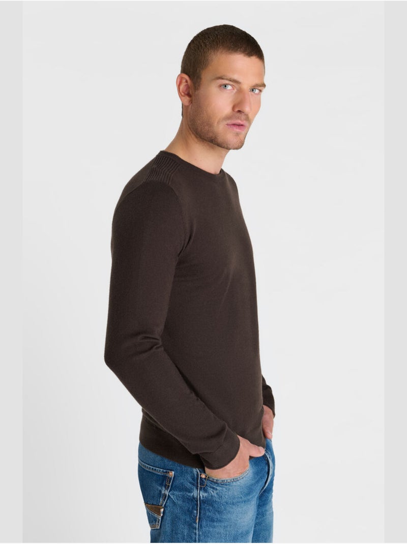 Pull nardi 'le temps des cerises' Marron - Kiabi