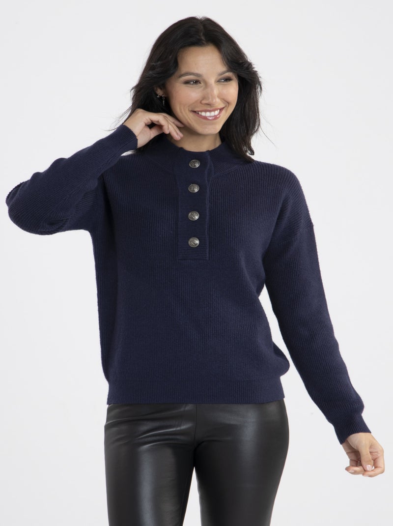 Pull Nino   Avec Col Rond | Gerard Pasquier Bleu marine - Kiabi