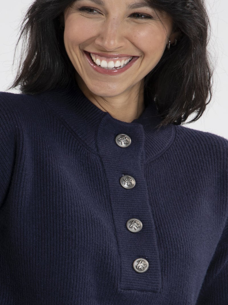 Pull Nino   Avec Col Rond | Gerard Pasquier Bleu marine - Kiabi