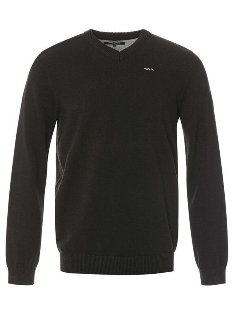 Pull noir Homme Noir - Kiabi