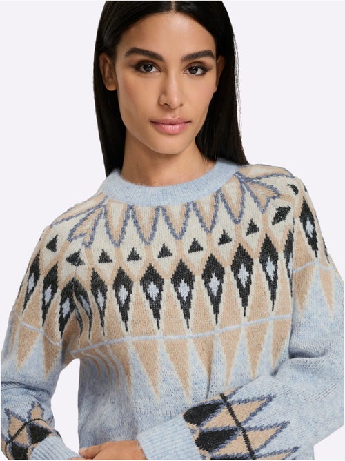 Pull norvégien joli motif norvégien - taille standard - helline - Kiabi Pull norvégien joli motif norvégien - taille standard - helline - Kiabi